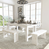 Flash Furniture XA-FARM-1-WH-GG HERCULES Series 7' x 40