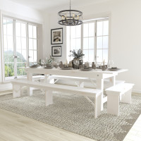 Flash Furniture XA-FARM-7-WH-GG HERCULES Series 9' x 40