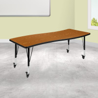 Flash Furniture XU-A3060-CON-OAK-T-P-CAS-GG Mobile 26