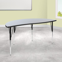 Flash Furniture XU-A60-HCIRC-GY-T-A-GG 60
