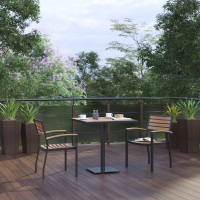 Flash Furniture XU-DG-104560062-GG Lark Indoor/Outdoor 3 Piece Patio Dining Table Set - 30