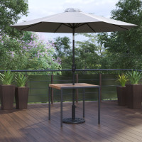 Flash Furniture XU-DG-UH8100-UB19BGY-GG Lark 3 Piece Outdoor Patio Table Set - 35