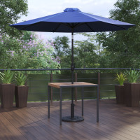 Flash Furniture XU-DG-UH8100-UB19BNV-GG Lark 3 Piece Outdoor Patio Table Set - 35