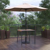 Flash Furniture XU-DG-UH8100-UB19BTN-GG Lark 3 Piece Outdoor Patio Table Set - 35
