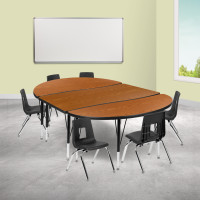 Flash Furniture XU-GRP-12CH-A3048CON-48-OAK-T-P-GG 76