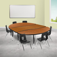 Flash Furniture XU-GRP-12CH-A3060CON-60-OAK-T-P-GG 86