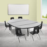 Flash Furniture XU-GRP-14CH-A3048CON-48-GY-T-P-GG 76