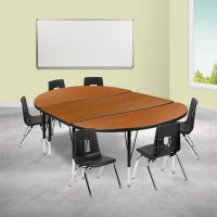 Flash Furniture XU-GRP-14CH-A3048CON-48-OAK-T-P-GG 76