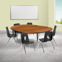 Flash Furniture XU-GRP-16CH-A3060CON-60-OAK-T-A-GG 86
