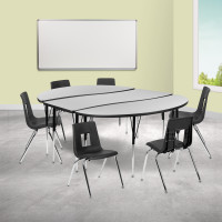 Flash Furniture XU-GRP-18CH-A3060CON-60-GY-T-A-GG 86