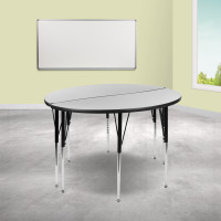 Flash Furniture XU-GRP-A48-HCIRC-GY-T-A-GG 2 Piece 47.5