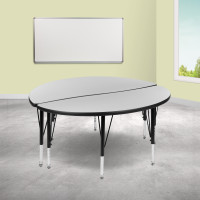 Flash Furniture XU-GRP-A48-HCIRC-GY-T-P-GG 2 Piece 47.5