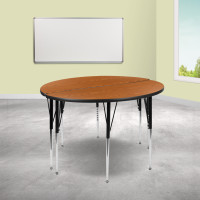 Flash Furniture XU-GRP-A48-HCIRC-OAK-T-A-GG 2 Piece 47.5