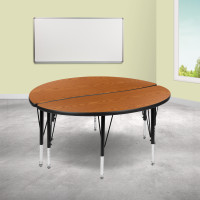 Flash Furniture XU-GRP-A48-HCIRC-OAK-T-P-GG 2 Piece 47.5
