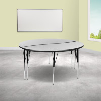 Flash Furniture XU-GRP-A60-HCIRC-GY-T-A-GG 2 Piece 60