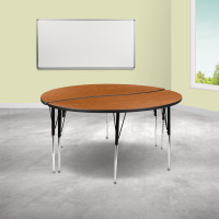 Flash Furniture XU-GRP-A60-HCIRC-OAK-T-A-GG 2 Piece 60