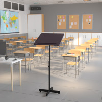 Flash Furniture Adjustable Height Metal Lectern XU-LECTERN-ADJ-GG