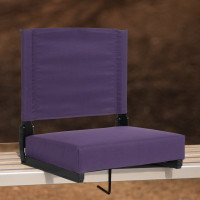 Flash Furniture XU-STA-DKPUR-GG Grandstand Comfort Seats by Flash with Ultra-Padded Seat in Dark Purple 