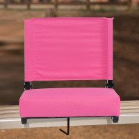 Flash Furniture XU-STA-PK-GG Grandstand Comfort Seats by Flash with Ultra-Padded Seat in Pink 