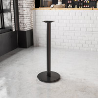 Flash Furniture XU-TR18-BAR-GG Black 18 RND Bar Height Base