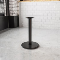 Flash Furniture XU-TR18-GG Black 18 RND Table Height Base