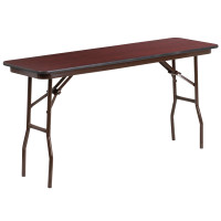 Flash Furniture YT-1860-HIGH-WAL-GG Rectangular High Pressure Laminate Folding Training Table
