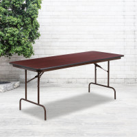 Flash Furniture YT-3072-HIGH-WAL-GG Rectangular High Pressure Laminate Folding Banquet Table