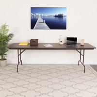 Flash Furniture YT-3096-HIGH-WAL-GG Rectangular High Pressure Laminate Folding Banquet Table