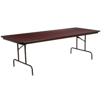 Flash Furniture YT-3696-HIGH-WAL-GG Rectangular High Pressure Laminate Folding Banquet Table