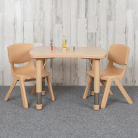 Flash Furniture YU-YCY-098-0032-RECT-TBL-NAT-GG 21.875
