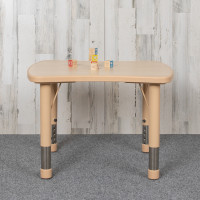 Flash Furniture YU-YCY-098-RECT-TBL-NAT-GG 21.875