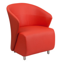 Flash Furniture ZB-6-GG Red Leather Reception Chair