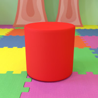 Flash Furniture ZB-FT-045R-18-RED-GG Soft Seating Collaborative Circle for Classrooms and Common Spaces - 18