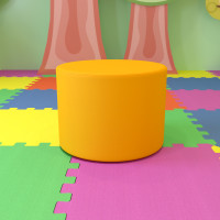 Flash Furniture ZB-FT-060R-18-YEL-GG Large Soft Seating Collaborative Circle for Classrooms and Common Spaces - Yellow (18
