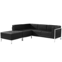 Flash Furniture ZB-IMAG-SECT-SET9-GG HERCULES Imagination Series Black Leather Sectional Configuration