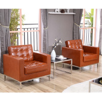 Flash Furniture ZB-LACEY-831-2-CHAIR-COG-GG reception chair in Cognac
