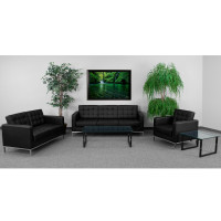 Flash Furniture Hercules Lacey Series Reception Set ZB-LACEY-831-2-SET-BK-GG