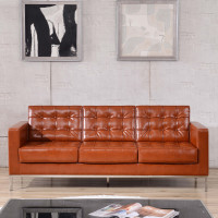 Flash Furniture ZB-LACEY-831-2-SOFA-COG-GG Bonded Leather sofa in Cognac