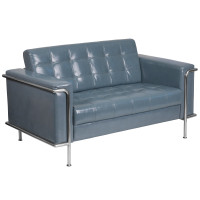 Flash Furniture ZB-LESLEY-8090-LS-GY-GG Bonded Leather loveseat in Gray