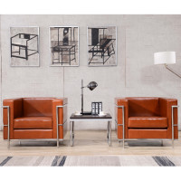Flash Furniture ZB-REGAL-810-1-CHAIR-COG-GG Reception chair in Cognac