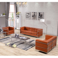 Flash Furniture ZB-REGAL-810-SET-COG-GG Hercules Regal Series Reception Set in Cognac