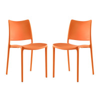 Modway EEI-2424-ORA-SET Hipster Dining Side Chair Set of 2