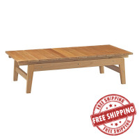 Modway EEI-2699-NAT Bayport Outdoor Patio Teak Coffee Table