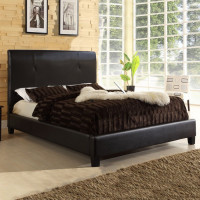 Baxton Studio JS-V04 Dark brown-Queen Cambridge Dark Brown Queen Sized Bed