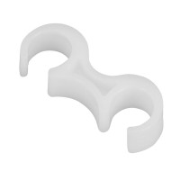 Flash Furniture Set of 2 White Plastic Ganging Clips LE-3-WHITE-GANG-GG