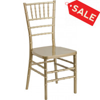 Flash Furniture Flash Elegance Gold Resin Stacking Chiavari Chair [LE-GOLD-GG]