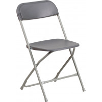 Flash Furniture LE-L-3-GREY-GG Grey Folding Chair in Gray