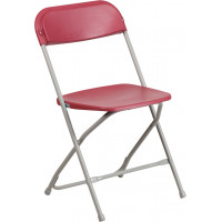 Flash Furniture LE-L-3-RED-GG Folding Chair in Red