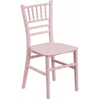 Flash Furniture LE-L-7K-PK-GG Kids Pink Resin Chiavari Chair