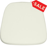 Flash Furniture Ivory Chiavari Chair Cushion for Wood Resin Chiavari Chairs LE-L-C-WHITE-GG